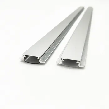 1-10sets 50 cm Vgradili Led Aluminij Profil Bar Svetlo Stanovanje Mikly Jasno Zajema Posnetek Kanal za 10 mm PCB Trakovi Vdolbino Ekstrudiranje