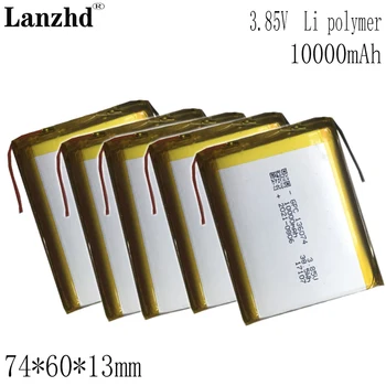 1-12pcs Li baterije 10000mAh 3,7 V LiPolymer Zamenjava Baterije Celice Za DIY mobilno napajanje 3.85 V visoki napetosti baterije