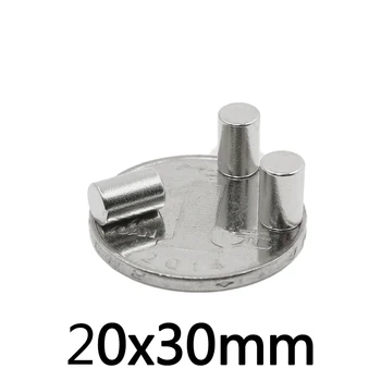 1/2/3/5/10Pcs 20x30 mm Močan Magnet 20mmx30mm Stalni Krog Magnet 20x30mm Neodymium Magnetni Super Močan Magnet 20*30 mm