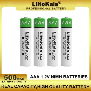 1-60PCS LiitoKala Original AAA NiMH 1,2 V 500mAh Baterije za ponovno Polnjenje, ki je Primerna Za Igrače, Miši, Elektronske Tehtnice, Itd.