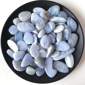 100 g Naravnih Agate kamen poliran Modra Čipke agate padle kamni za Dom Dekor mineralni kristali meditacija wicca zdravilni kamni