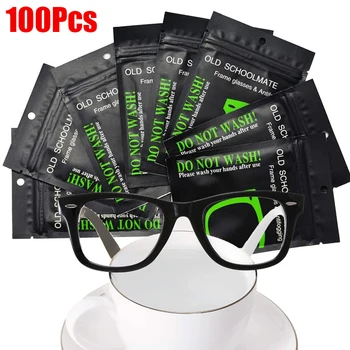 100 kozarcev za Večkratno uporabo Anti-Fog Robčki Očala Pre-navlaženo Antifog Objektiv Krpo Defogger Eyeglass Obrišite Preprečevanje Rosenja za Očala Leče