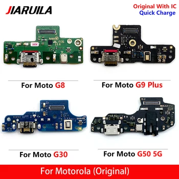 100% Prvotne USB Dock Priključek za Polnjenje, Polnilnik Vrata Odbor Za Motorola Moto G30 G50 5G G8 G9 Plus Polnjenje Vrata Flex Kabel