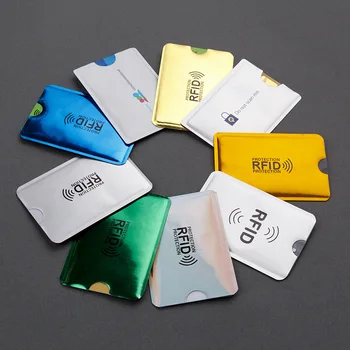 10Pcs Nove Anti Rfid Kartico sim NFC Blokiranje Bralec Zaklepanje Id Banka Imetnika Kartice Primeru Zaščito Kovin, Kreditnih Kartic, Ohišje Aluminij
