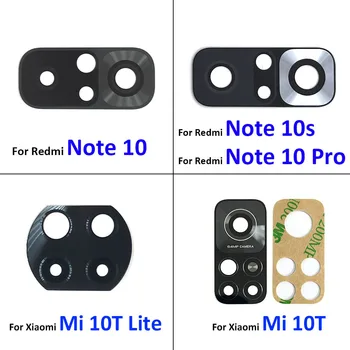 10Pcs Zadaj Kamero Nazaj Steklo Objektiv Za Xiaomi Mi 11 10 Ultra 10T 11T Lite Pro / Redmi Opomba 10 10 Pro 9T 5G Z Samolepilne Nalepke