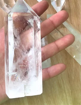 110-130 g Pregleden Naravnih Jasno Quartz Crystal Točk Enotni Prekine Kristalno Palico Polirani Reiki Healing Vzorec