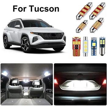 11pcs Canbus, Za Hyundai Tucson 2019 2020 2021 2022 Avto Led Notranja Luč Kit Dome Zemljevid registrske Tablice Svetlobe