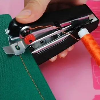 1Pc Mini Šivalni Stroji Needlework Akumulatorski ročni Oblačila Uporabna Prenosni Ročni Šivalni Stroji Handwork Orodja Pribor