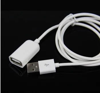 1pcs USB 2.0 Moški Ženski Podaljšanje Podatke 50 cm 1M Extender Dodatno Zaračunavajo Kabel za iPhone 4 5 6 Plus Za Samsung S6 Note4