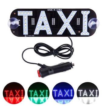 1x LED Taxi Svetlobe Checker Za Uber Lučka vetrobranskega stekla Kabine Kazalnik Signala Cigaret Stikalo Lažji Vetrobransko steklo Svetilka 12V Univerzalni