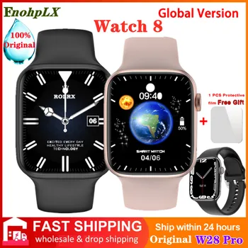 2/3 Watch 8 PF Original W28 Pro Full Screen Smart Watch Moških W28 Max Smartwatch Z Geslom, Split Brezžično Polnjenje NFC IWO 16