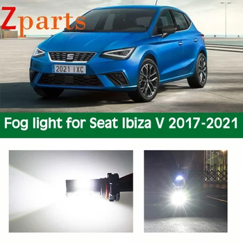 2 Kos Avto Žarnice LED Luči za Meglo Za Seat Ibiza V 2017 -2021 Auto Svetilke Foglamp Sijalka Bela Osvetlitev 12V 6000K Avto Dodatki