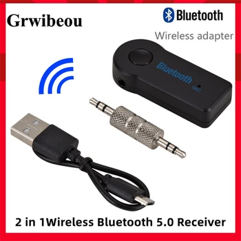 2 v 1 Brezžični 5.0 Bluetooth Sprejemnik Oddajnik Adapter 3,5 mm Jack Za Avto Glasbe, Audio Aux A2dp Slušalke, Prostoročno Sprejemnikom