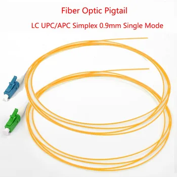 20/50/100/200PCS LC APC svjetlovodni Kika Simplex 0,9 mm 9/125 Enotnega Načina 1 core SM LC SX UPC Optični Kika 1,5 M Kabel
