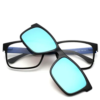 2019 TR90 Očala Okvirji Očal Moški Ženske Očala Okvir Polarizirana Posnetek na Magnetni Optični Očala Okvir, Dvojna Uporaba