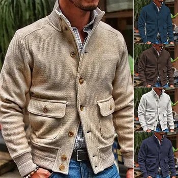 2021 jesen in zimo, novo zunanjo trgovino jakna moška moda stojalo ovratnik barva športna jakna moški