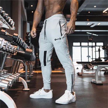 2022 Najnovejši Moški Sweatpants Telovadnic Fitnes Športne hlače Bodybuilding Joggers Uvježbavanje Hlače Moški Teče Bombaž Svinčnik Hlače moški