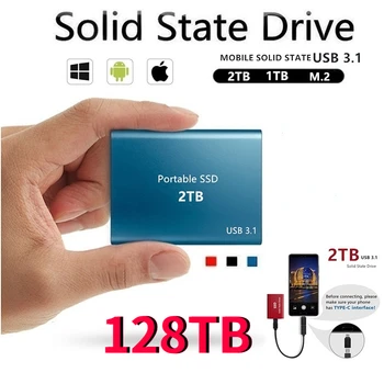 2023 Nova High-speed Zunanji Trdi Disk 500 GB 2TB 4TB 8TB USB3.1 SSD ali 2,5-Palčni Prenosni SSD 16TB 32TB Trdi Disk za Prenosnik