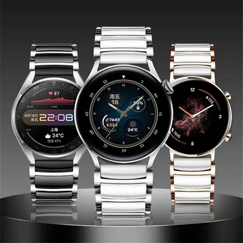22 mm 20 mm Keramike Band Za Samsung Galaxy Watch 3 Razredi 45mm 41mm Povezavo Zapestnica za Huawei Watch 3 Pro GT 2 42mm 46mm Trak