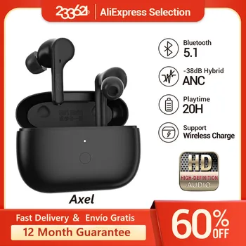233621 AXEL ANC TWS Brezžične Slušalke Bluetooth 5.0 Slušalke Pravi Brezžični Čepkov Za iPhone 13 Pro Max Prostoročno Uho Brsti