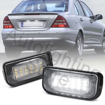 2pcs Canbus LED Številka Licence Ploščo Svetlobe Skupščine Zamenjava Za Mercedes Benz C-razred W203 R230 W209 C209 A209 SL CLK Razred