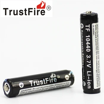 2pcs/veliko TrustFire 10440 3,7 V 600mAh Polnilne Baterije Litijeve Baterije s PCB Varstvo Potapljač Odbor Za Igrače žarometi