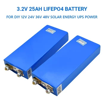3.2 V 25Ah LiFePO4 baterije celice 25000mAh Litij-železo fosfat globoko ciklov za Diy 12V 24V 36V 48V sončne energije UPS napajanje