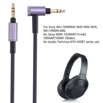 3,5 mm Jack Audio Kabel za Aux Kabel Moški Moški Slušalke Skladu Kabel Za Sony WH-1000XM5 XM4 XM3/WH-H900N H800 ATH-MSR7 Slušalke