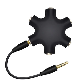 3,5 mm Slušalke Avdio za Ločevanje 1 Moški 1 2 3 4 5 Ženski Kabel 5 Način Vmesnik Aux Glasbo, Zvok, Izhodni Kabli Stereo Slušalke Razširitev