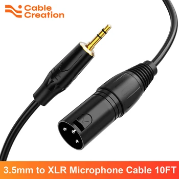 3,5 mm za XLR kabel, XLR Moški-Jack 1/8 Palca Moški Kabel za Pametne telefone Predvajalniki Prenosni RAČUNALNIK priključite na Mešalna Zvočnik