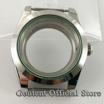 36 mm/40 mm Srebrna Sapphire Watch Primeru, Zeleno Steklo Tesnilo Za NH35 NH36,MIYOTA8215/821A,2813 3804,ETA, 2836 2824 Gibanja
