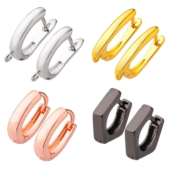 4 barve DIY uhan nakit, ki opravlja dobave kpop pripomočki na debelo zlata/srebrna barva uhani kljuke za uhan, zaradi česar