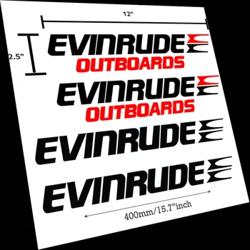 4 paket Za Evinrude izvenkrmnega Čolna Nalepke grafike Nastavite Vinilne Nalepke Nalepke Brez ozadja