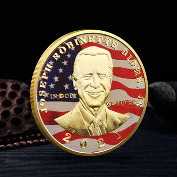 46. Predsednik Združenih držav Amerike Joe Biden Zbirateljske pozlačeni s Spominki Kovanec Zbirka Art Priložnostni Kovanec
