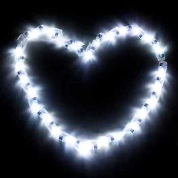 50pcs LED Lučka za Poroko Papir Luči Led Balon Bela Svetloba Svetilke Poročiti Valentinovo Stranka Domu Dekorativni Nepremočljiva