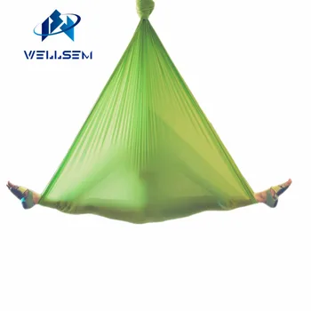 5meter Elastična Antenski Joga viseči mreži, Swing Najnovejše Večfunkcijsko Anti-gravitacije Joga pasovi za jogo usposabljanje Joga za športne