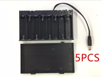 5PCS DIY 12V 8 x AA Baterije Imetnik Primeru Polje Z Vodi Stikalo MOSUNX Futural Digitalni Vroče Prodaja Novih F35