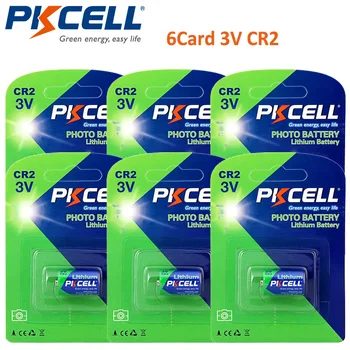 6Pack/6Pcs PKCELL 850MAH 3V CR2 Foto Baterije CR 15270 CR 15266 Litij-Ne-polnilne Baterije za Kamere