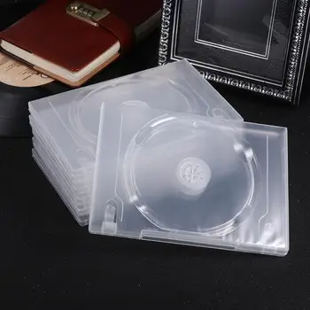 6PCS Disk CD Škatla za Shranjevanje Pregleden DVD-ja CD Organizator Paket Prenosnih za Domači Kino
