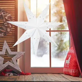 75 cm Papir, Star Lučka za Kritje Božič Obesek Visi Dekorativni Stereoskopski Star Oblikovan Lampshade Ustvarjalne Stropna Svetilka Obesek