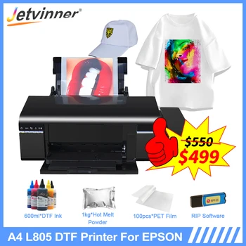 A4 DTF Tiskalnik Epson L805 DTF T-Shirt Tiskanje Pralni Neposredno Trasnfer Film DTF Tiskalnik Za Tkanine Hoodies A4 Tiskalnik DTF