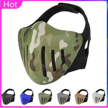 Airsoft Masko Paintball Cs Igra Streljanje Taktično Dihanje Pol Maske Lov Wargame Vojaška Zaščitna Oprema