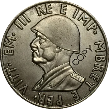 Albanija 1939 0.5 Lek Frankov kovanec kopijo 24 mm