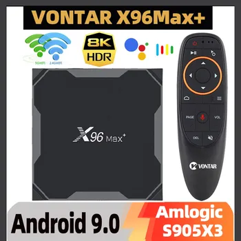 Android 9.0 TV Okno Smart TV Box Android X96 MAX plus Amlogic S905X3 TVBox 4 GB RAM, 32 G/64 G 2.4 G/5 G Wifi X96MAX 2G 16G Set Top Box
