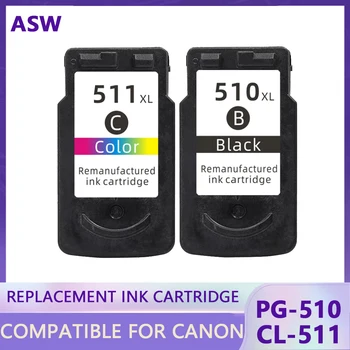 ASW PG510 CL511 zamenjava Kartuše za Canon PG 510 CL 511 PG-510 Črnilo cartridg za Pixma IP2700 MP240 MP250 MP260 MP280