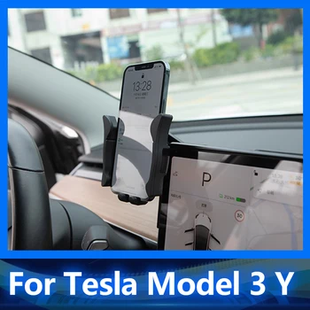 Avto Nosilec za Telefon, za Tesla Model 3 2022 Pribor sredinski Konzoli Zaslon Gori Celice Imetnika (Universal Mobile Nosilec v Model Y