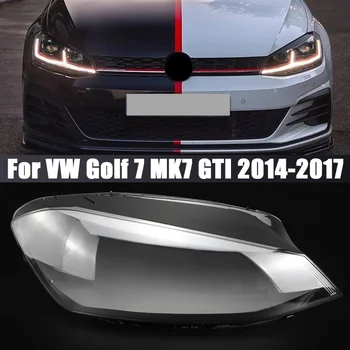 Avto Prednji Smerniki Pokrovček Objektiva Auto Shell Žaromet Lampshade Stekla Za Volkswagen VW Golf 7 MK 7 GTI 2014 2015 2016 2017