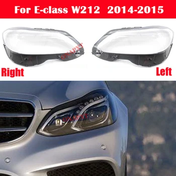 Avto Spredaj Lampshade Leče Steklene Svetilke Primeru Smerniki Kritje za Mercedes-Benz E-razred W212 2014-2015 E200L E260L E280L E300L E350L