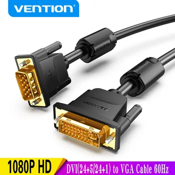 Banja DVI na VGA Kabel 1080P 60Hz DVI-I 24+5/24+1 DVI Moški na VGA Moški Adapter Pretvornik za Laptop Zaslona Kabel DVI VGA Cabl