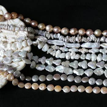 Baročni slog nezakonitih naravnih sladkovodnih biserov perforacijo DIY ročno izdelan nakit, ogrlico, uhane materiala
